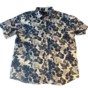 UNTUCKit Floral Hawaiian‎ Shirt - Short Sleeve Button Down - Large